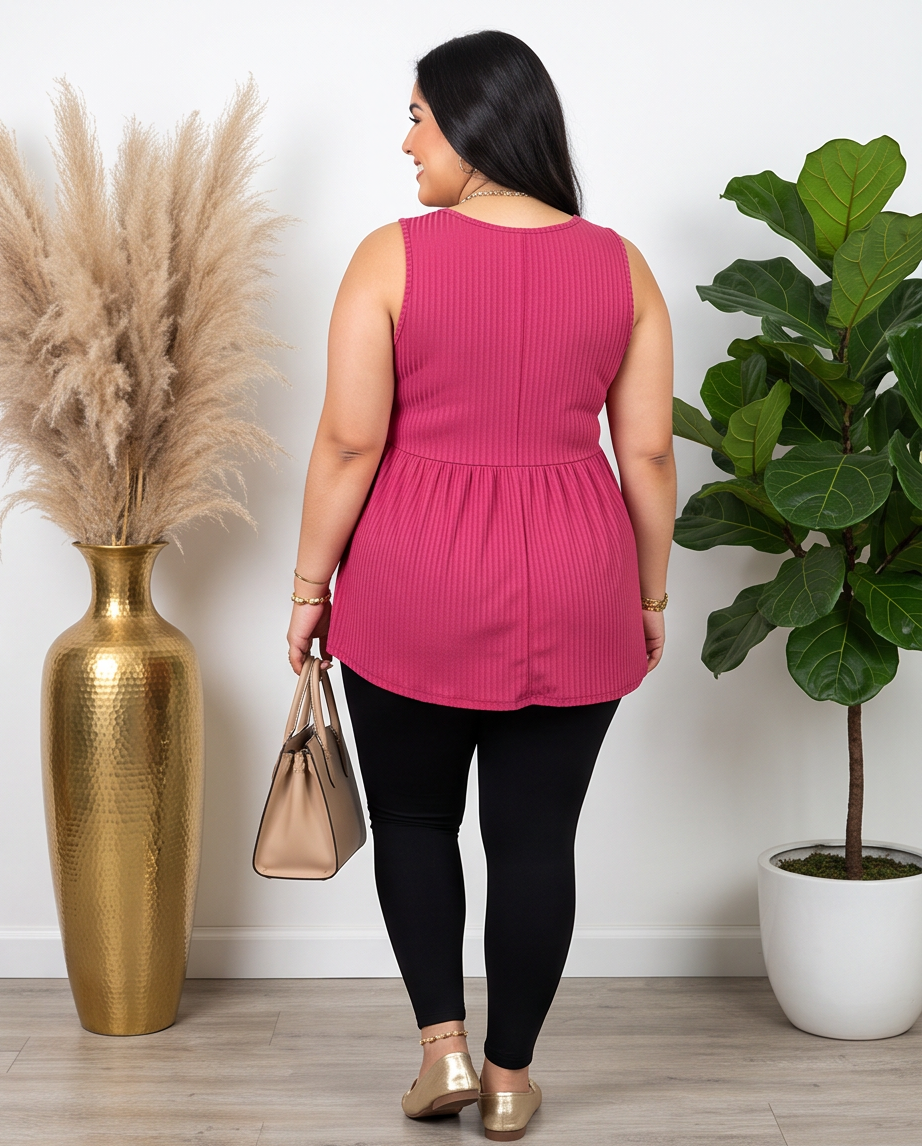 Plus Size Casual Strappy Top