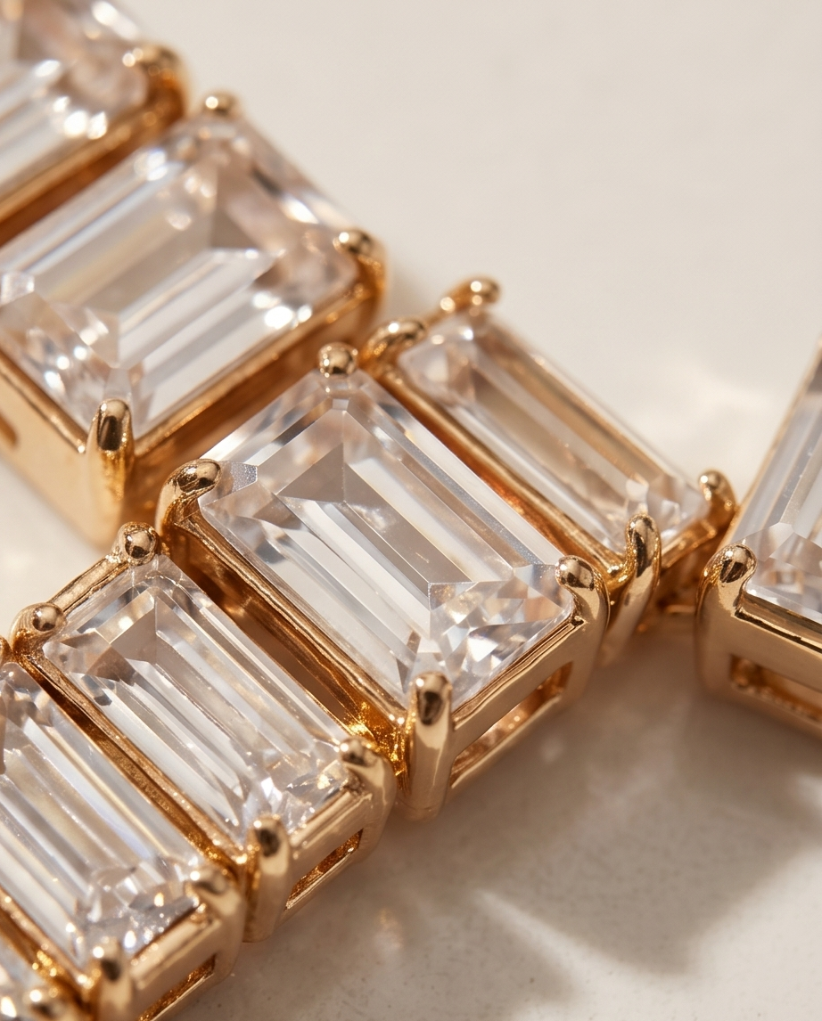 Cherie Square Necklace Link Set
