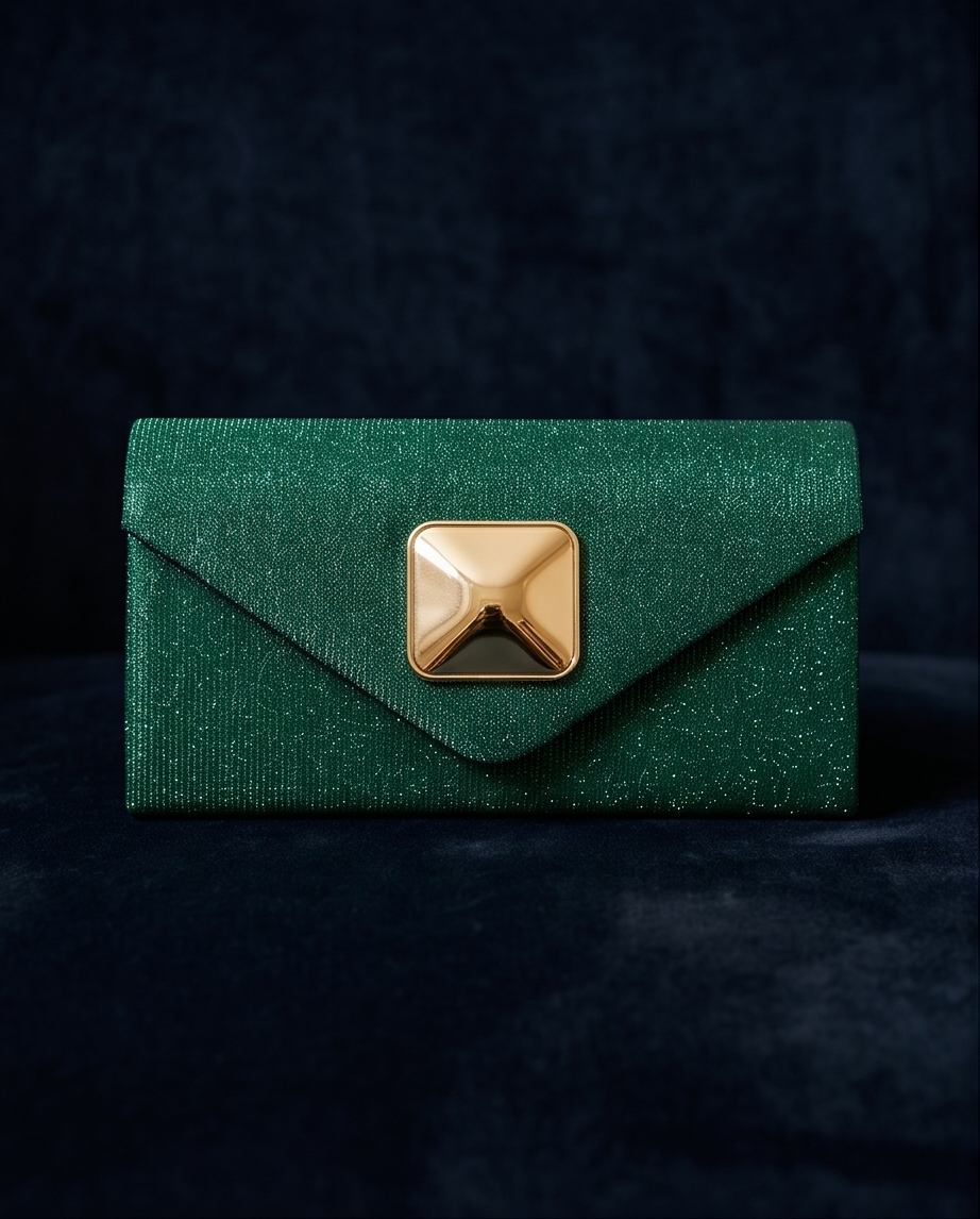 Emerald Evening Clutch