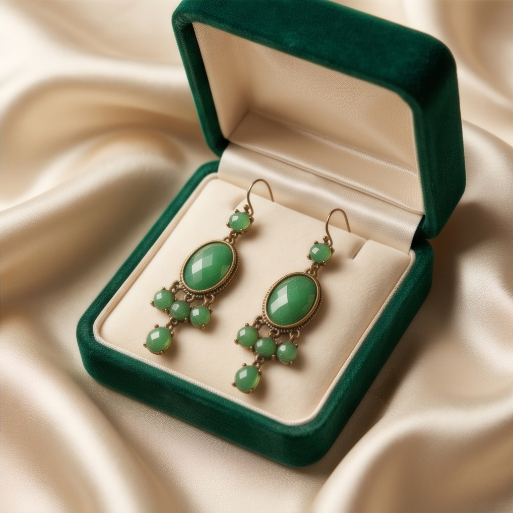 Green Empire Earrings