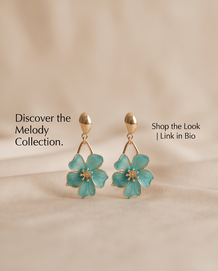 Melody Floral Drop Earrings