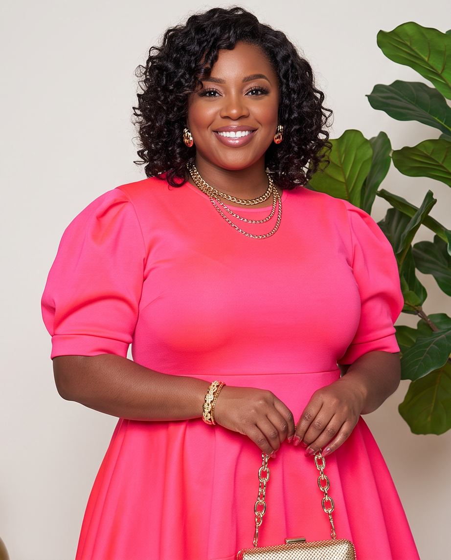 Plus Size Pink High Low Top