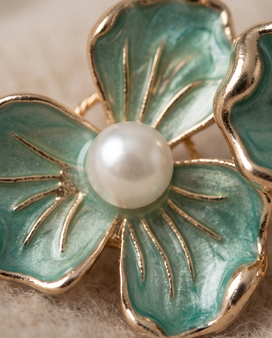 Melody Felicita Pearl Flower Earrings