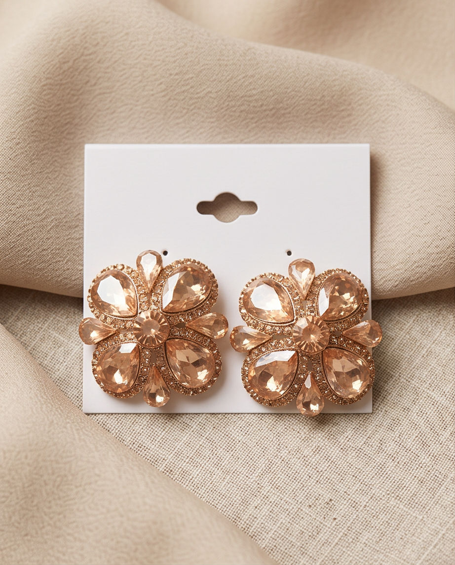 Nude State Snap On Earrings