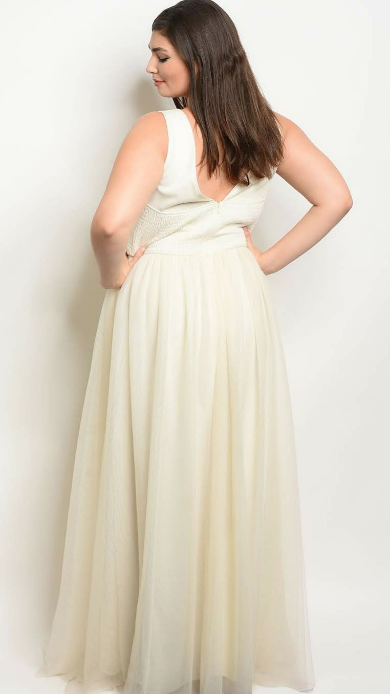 Plus Size Tulle Formal Dress