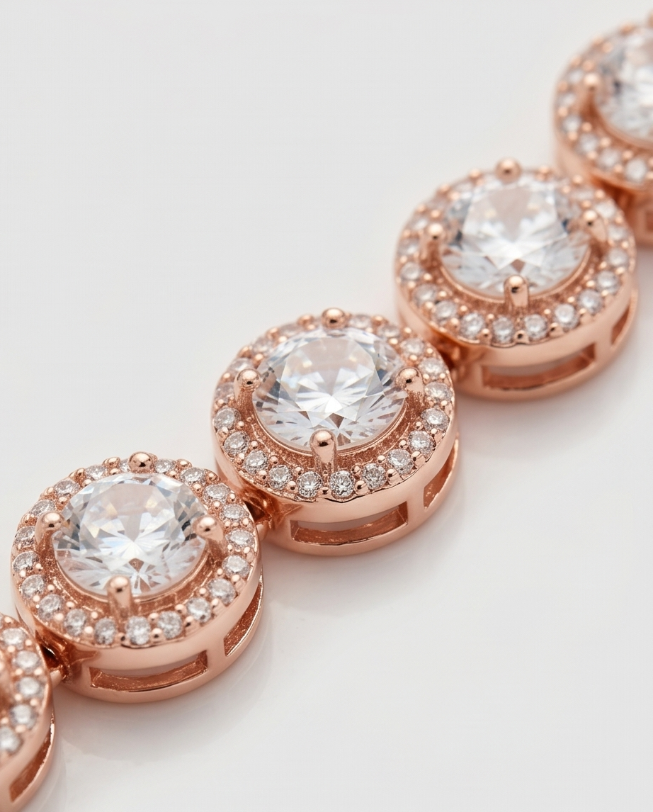 Rose Gold Necklace Set
