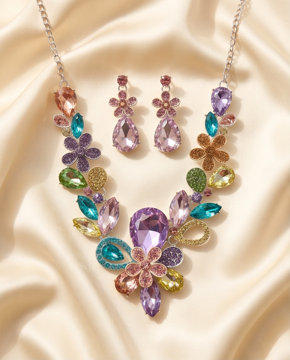 Rainbow Necklace Set