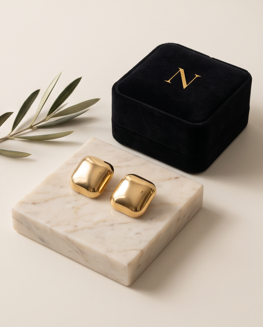 Nicole Square Earrings