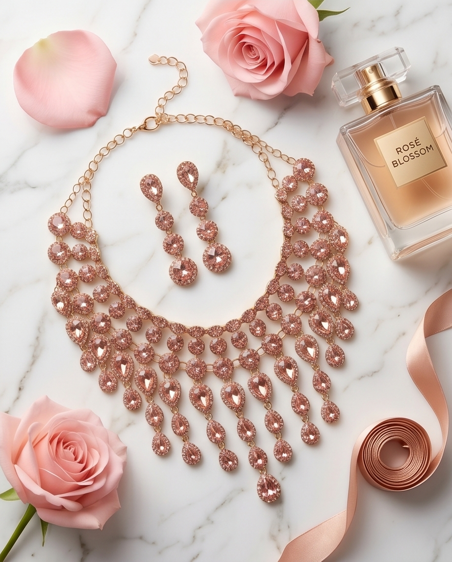 Ultimate Rose Gold Necklace Set
