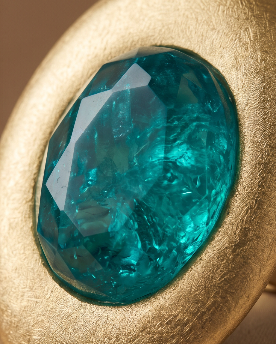 Green & Gold Big Ring
