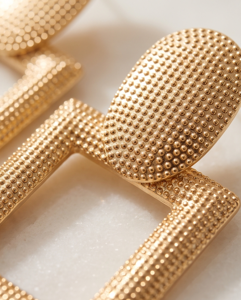 Gold Boxy Earring