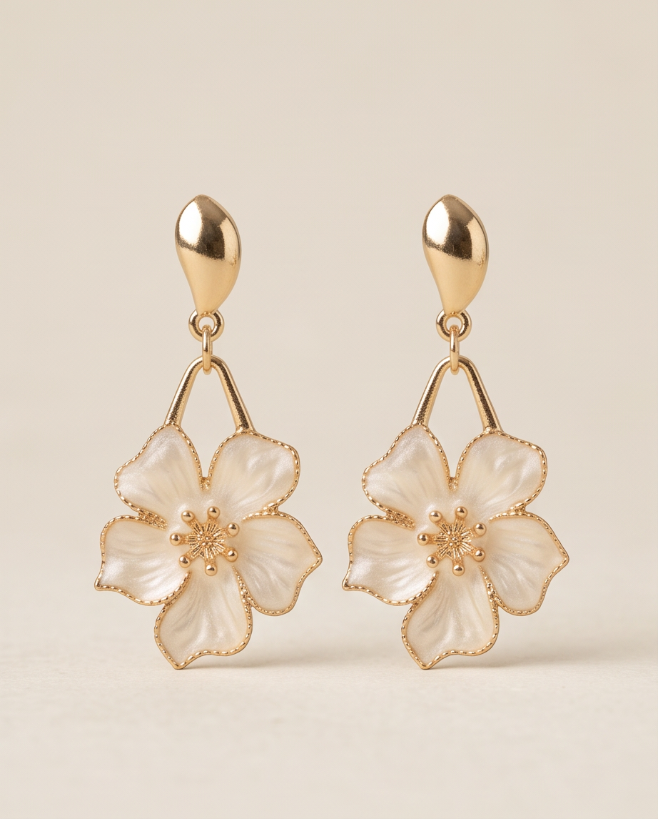 Melody Floral Drop Earrings