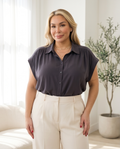 Plus Size CF Button Down Top