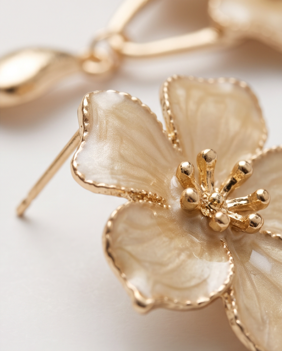 Melody Floral Drop Earrings