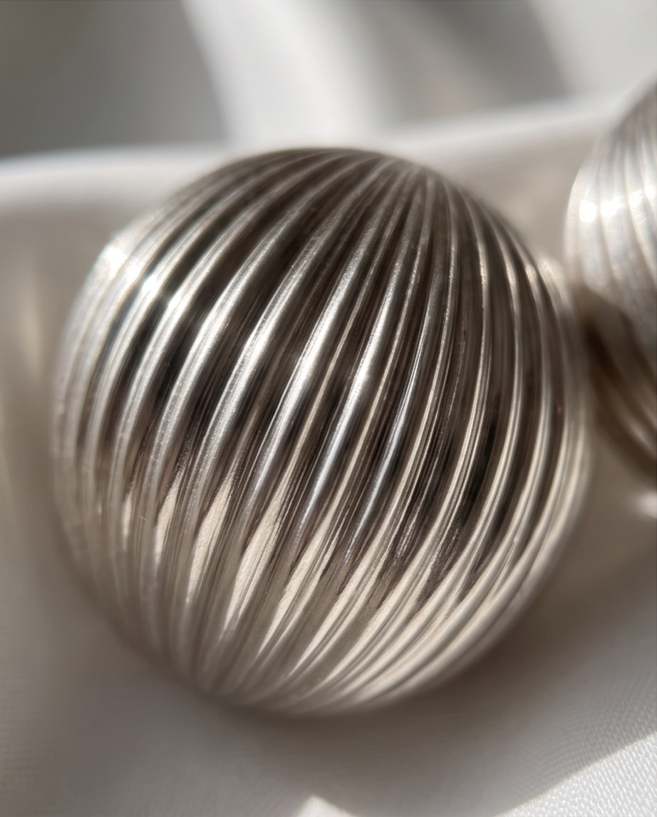 Nicole Silver Ball Clip On Earrings