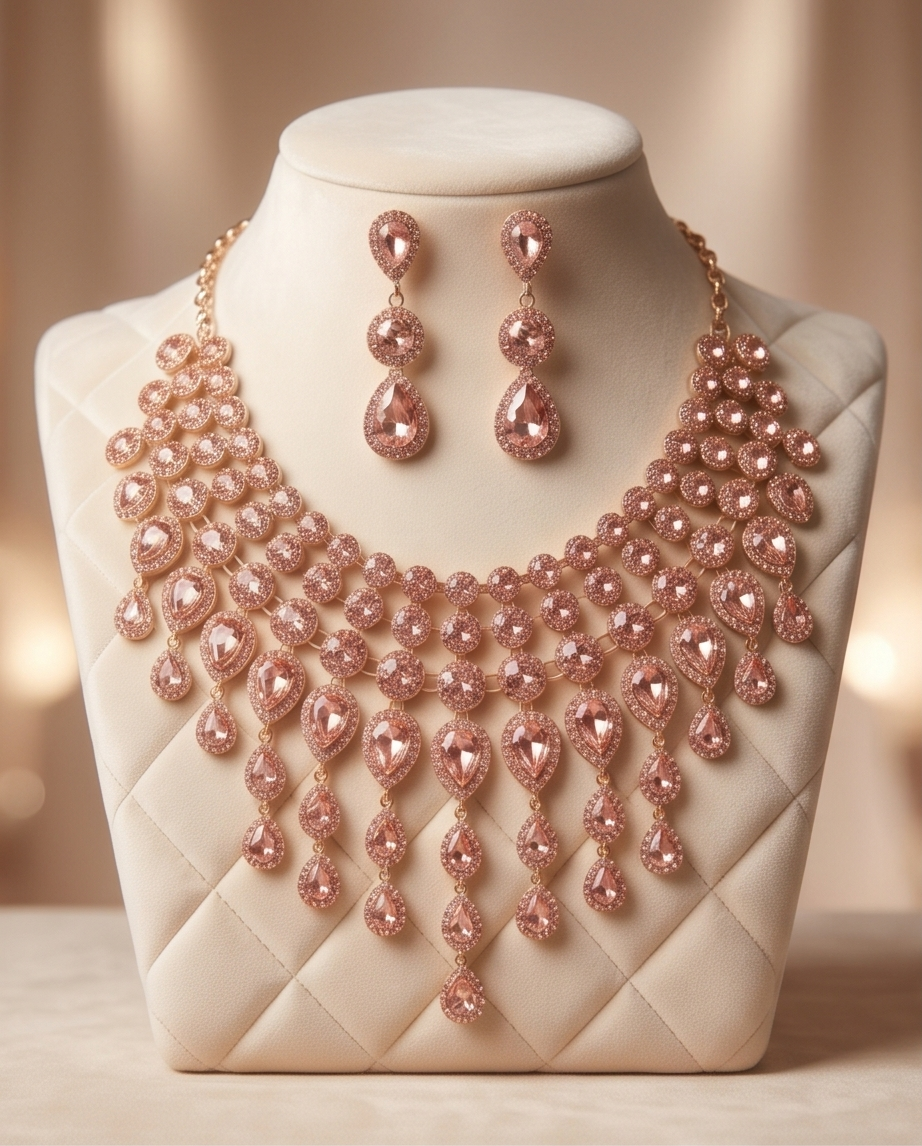 Ultimate Rose Gold Necklace Set
