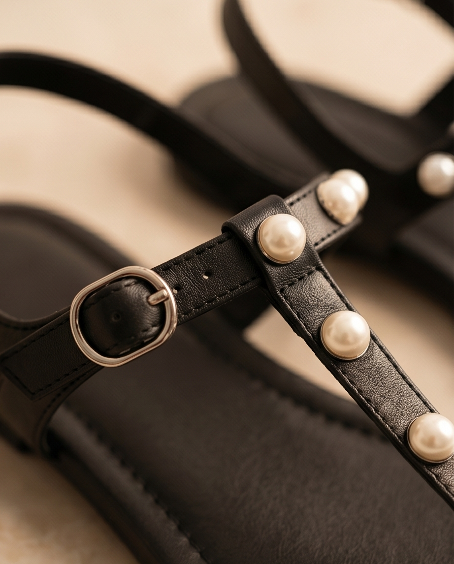 Black Pearl Sandals