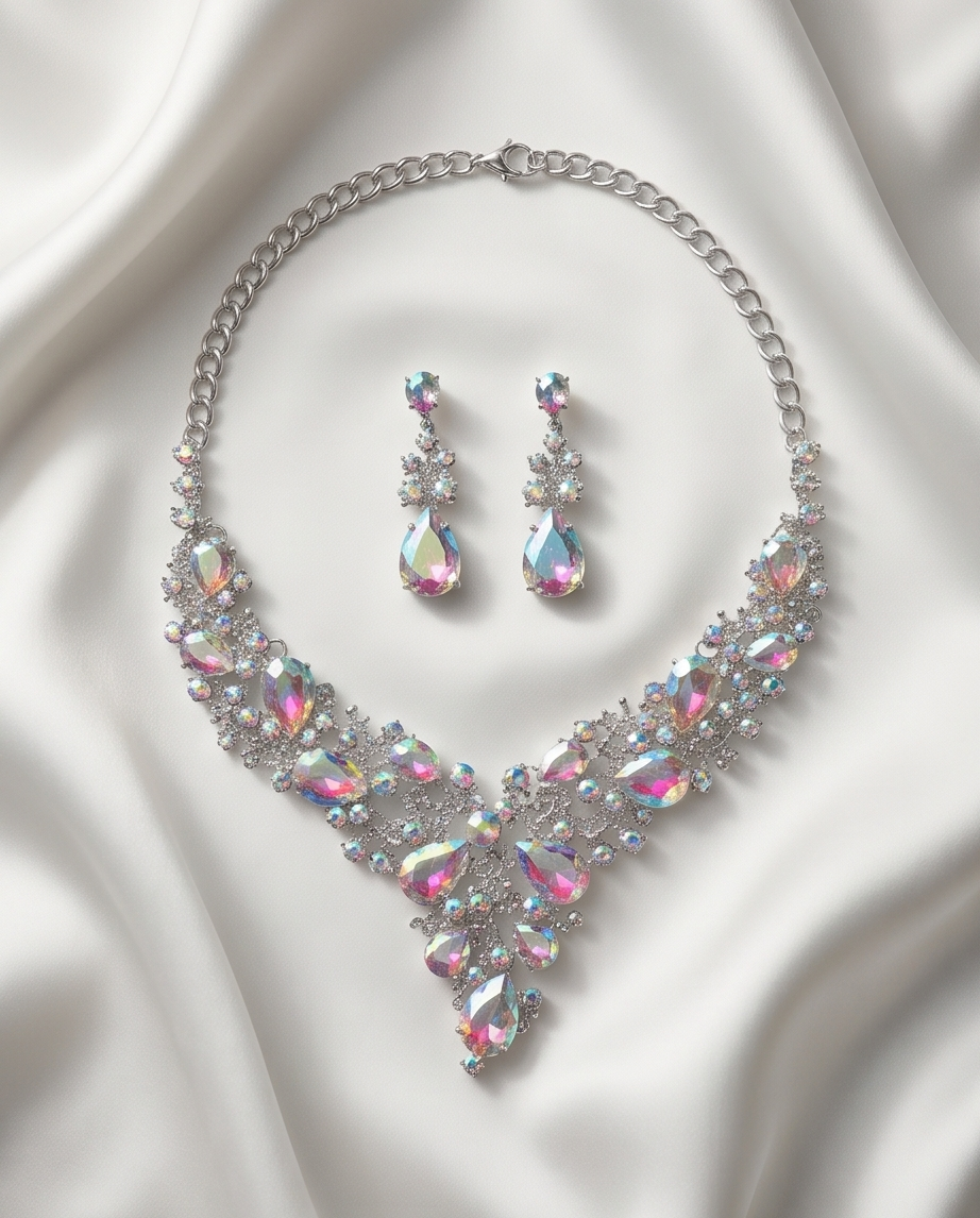 Stunning Silver Necklace Set