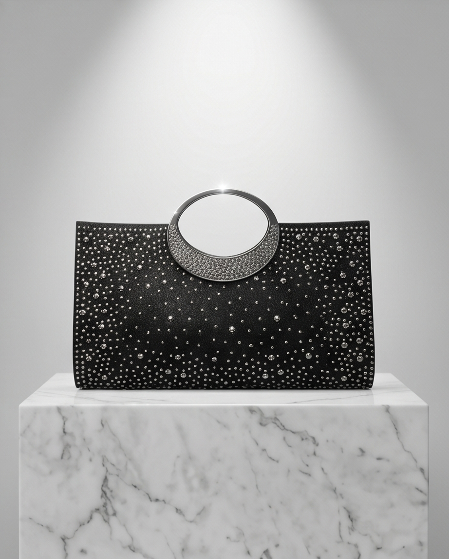 Crystal Studded Evening Clutch