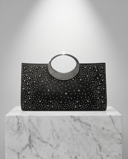 Crystal Studded Evening Clutch