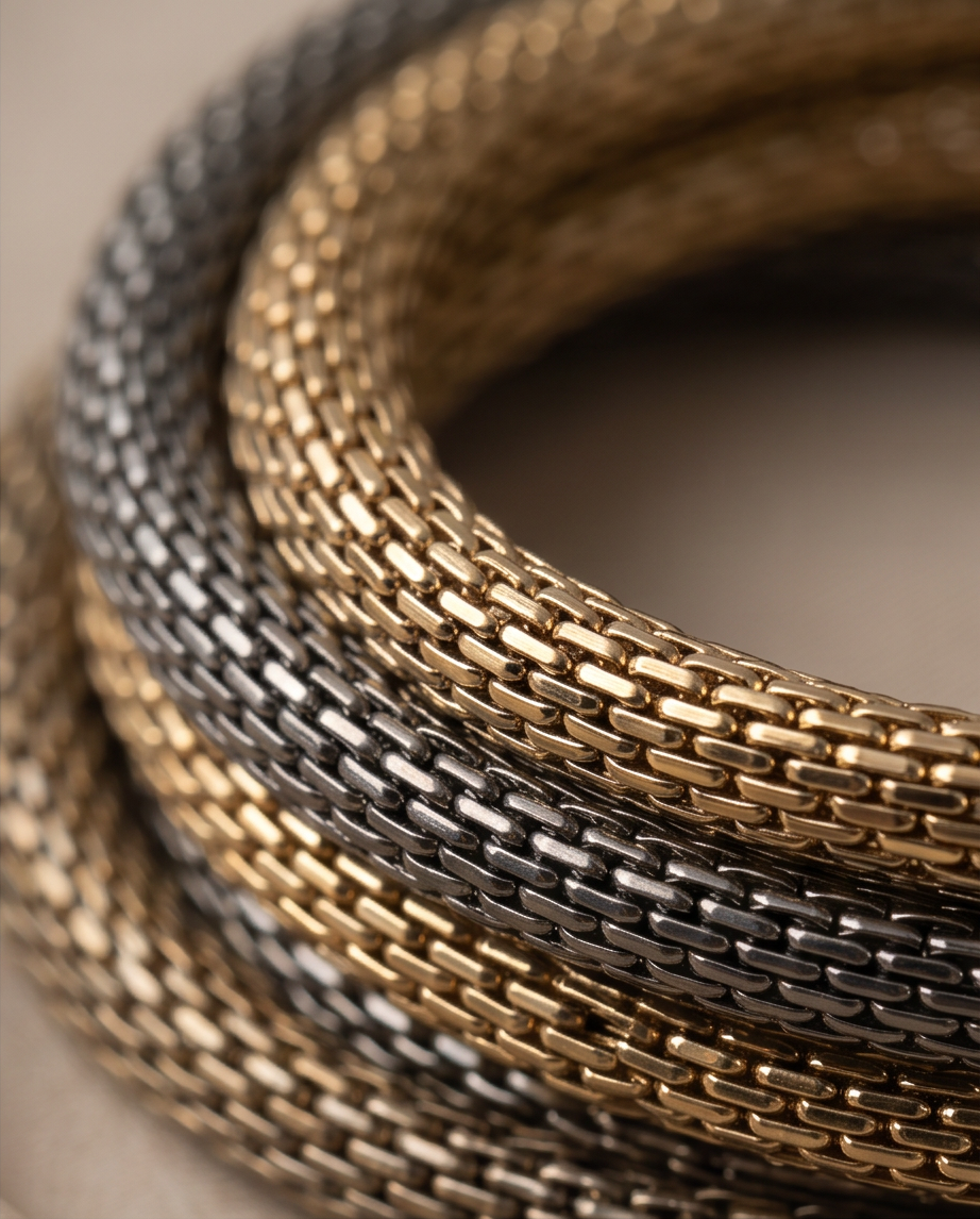 Silver & Gold Rope Bracelet