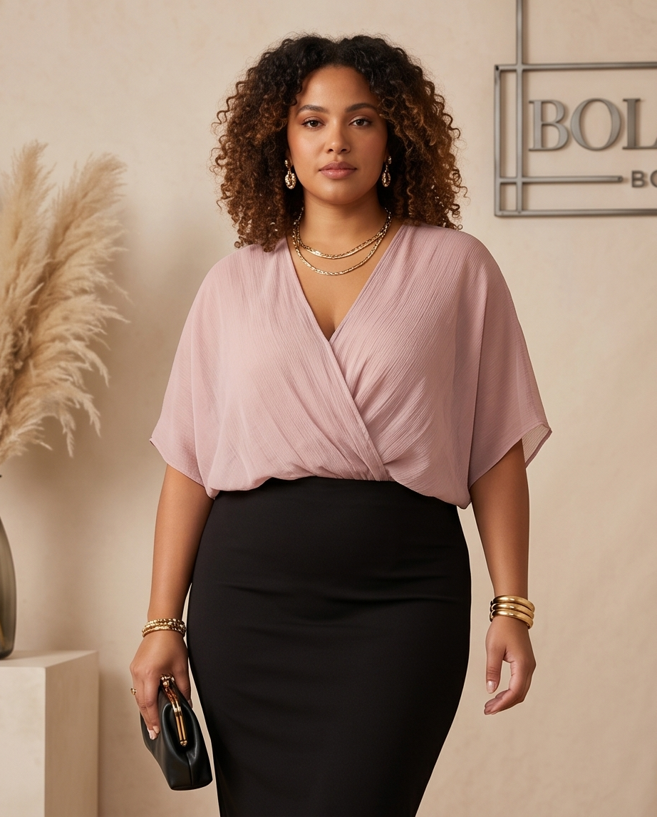 Plus Size Lavender linen Top