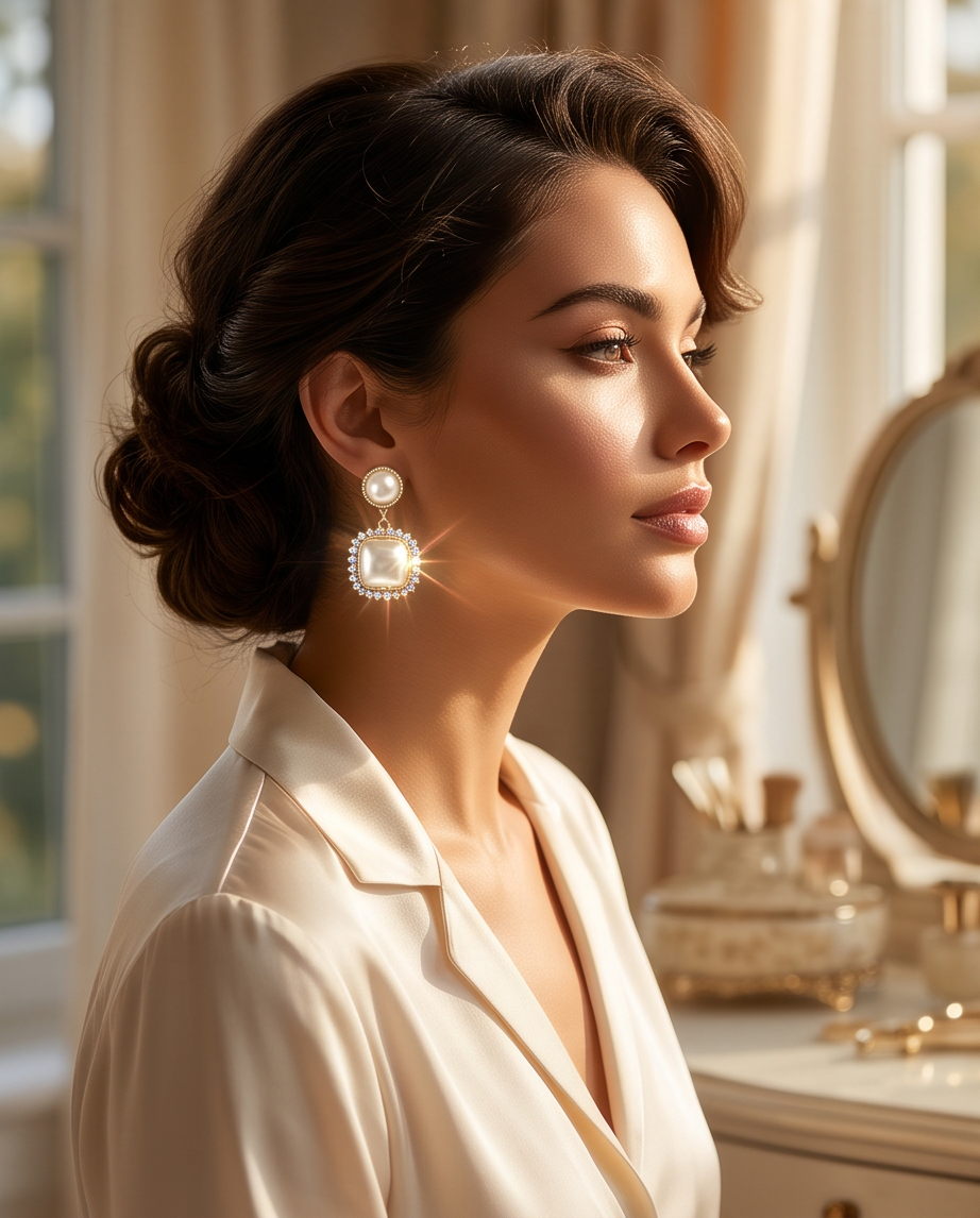 Pearls & Diamonds Desire Earrings