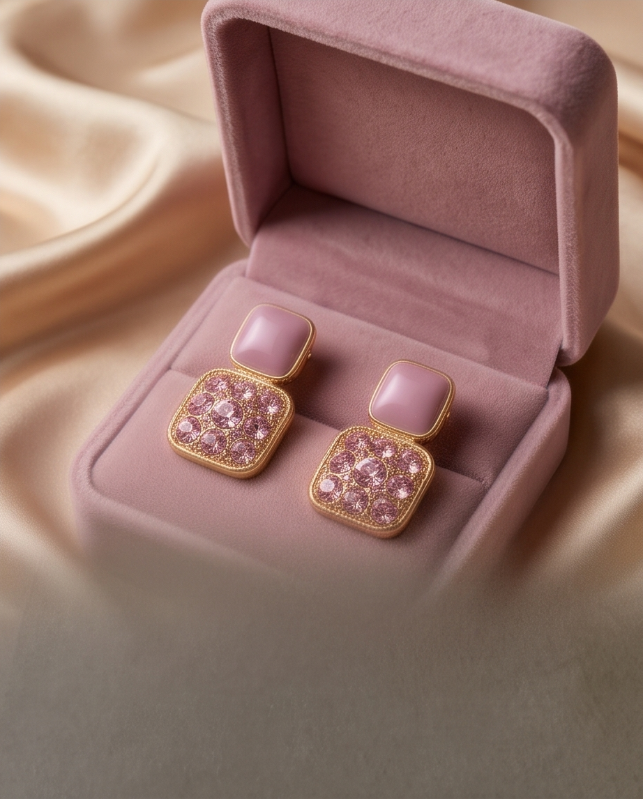 Lavender Diva Drop Earrings