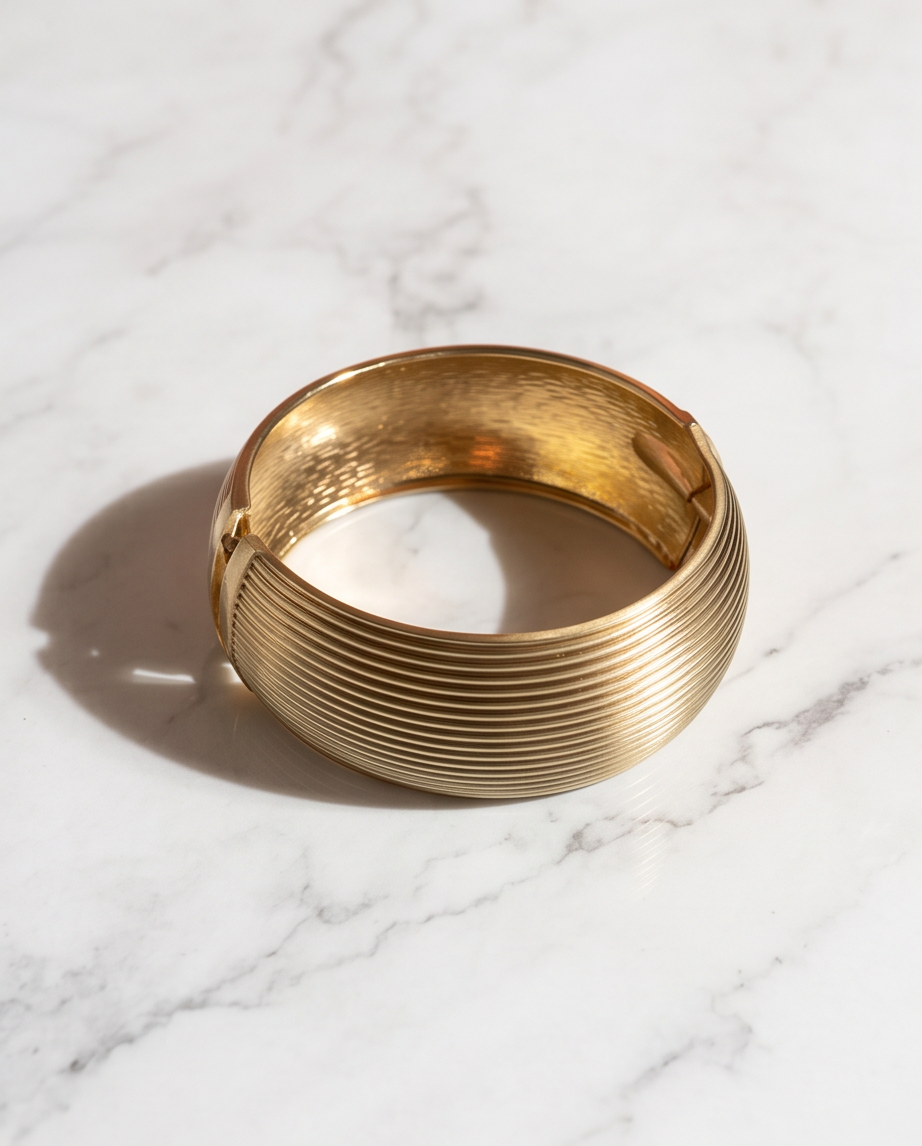 Golden Lines Chunky Bracelet