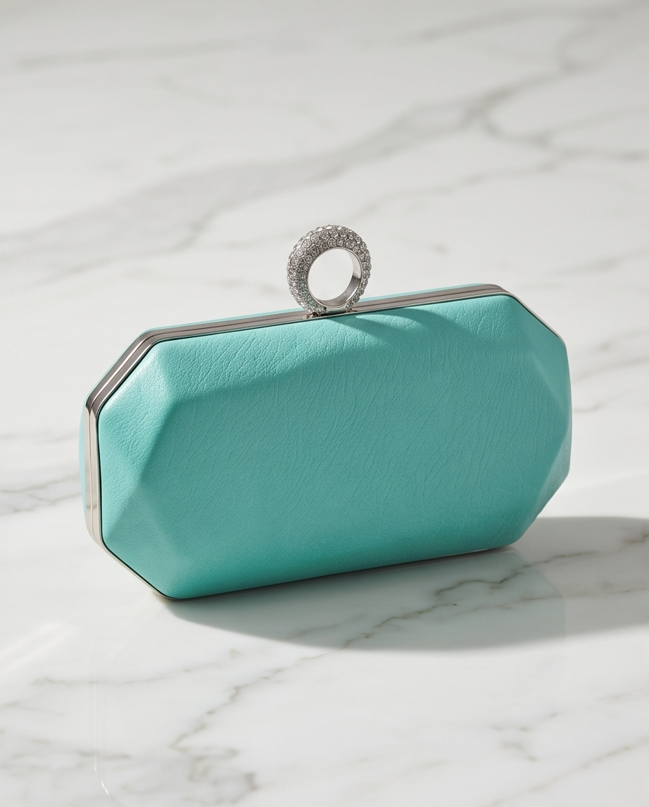 Elegant Turquoise Clutch