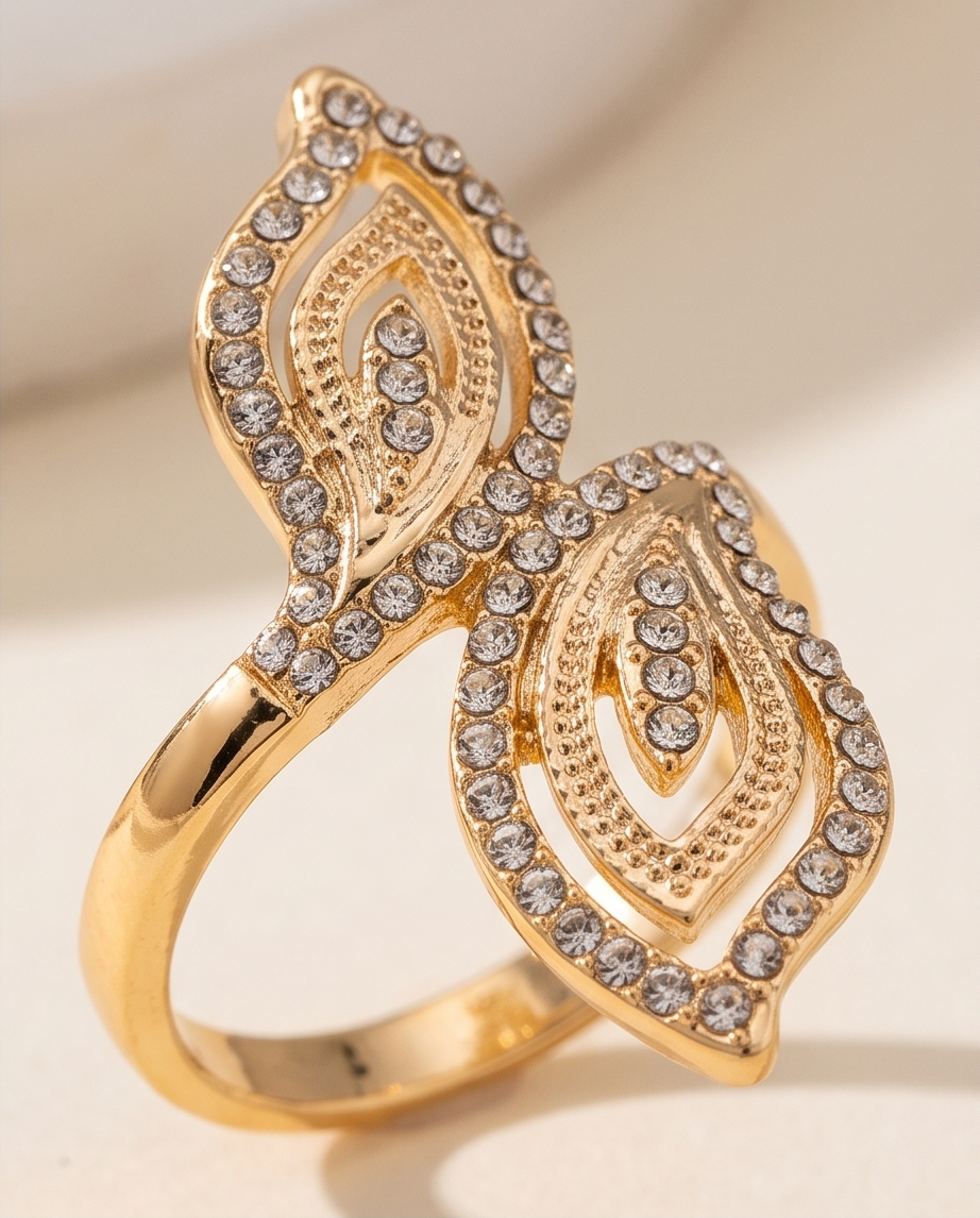 Melody Gold Leaf Diamond Ring