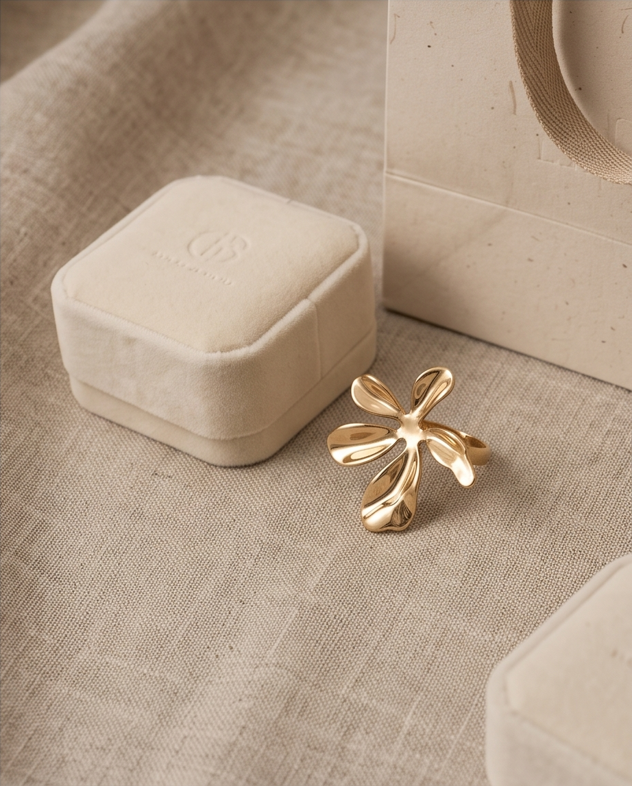 Melody Scattered Leaf Ring