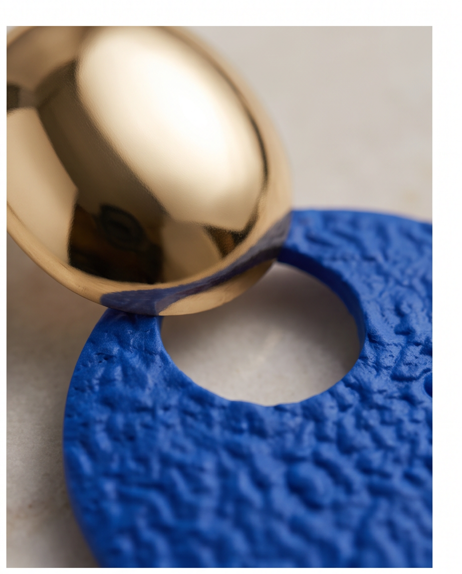 Melody Round Textured Earrings