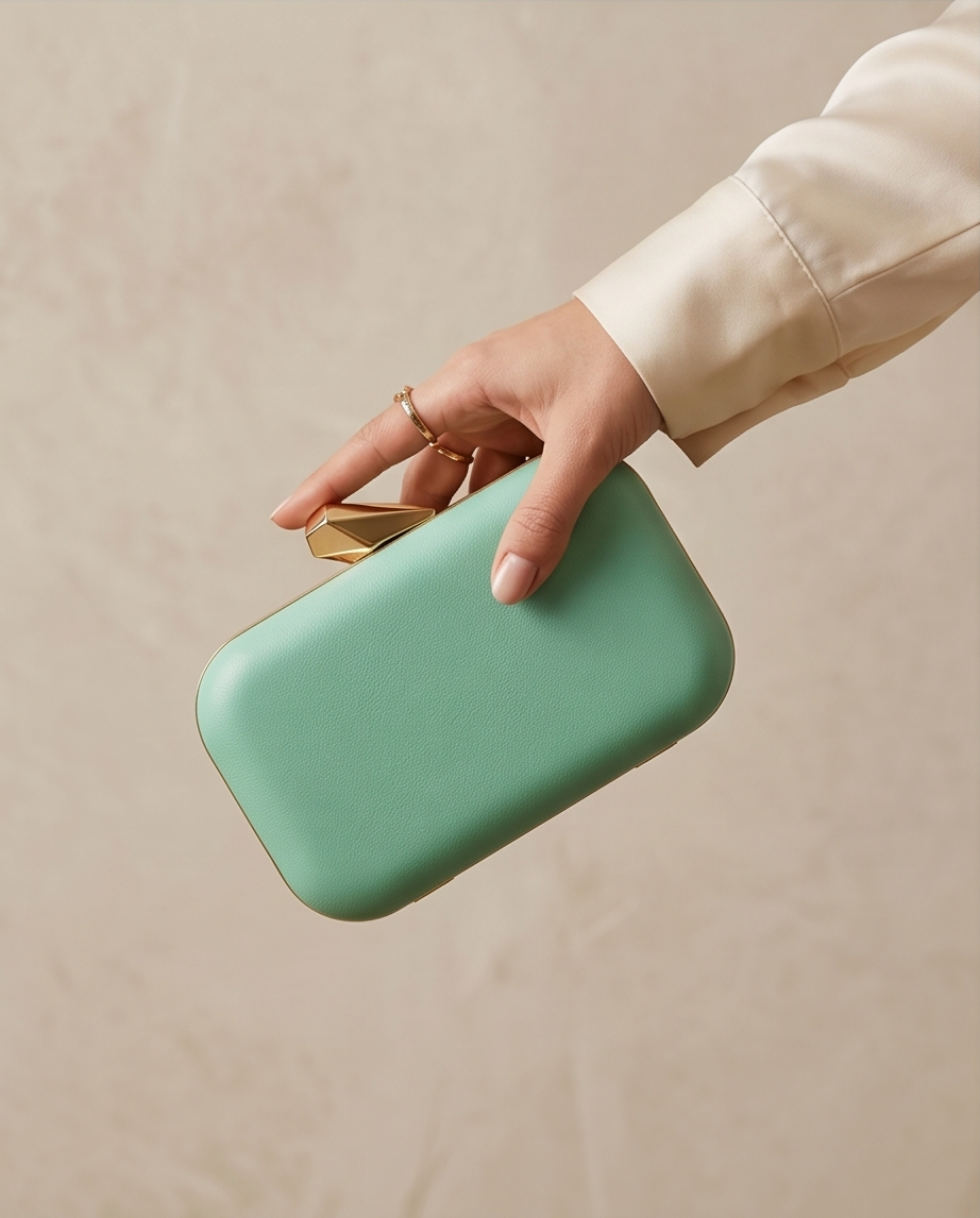 Mint Minaudière Clutch
