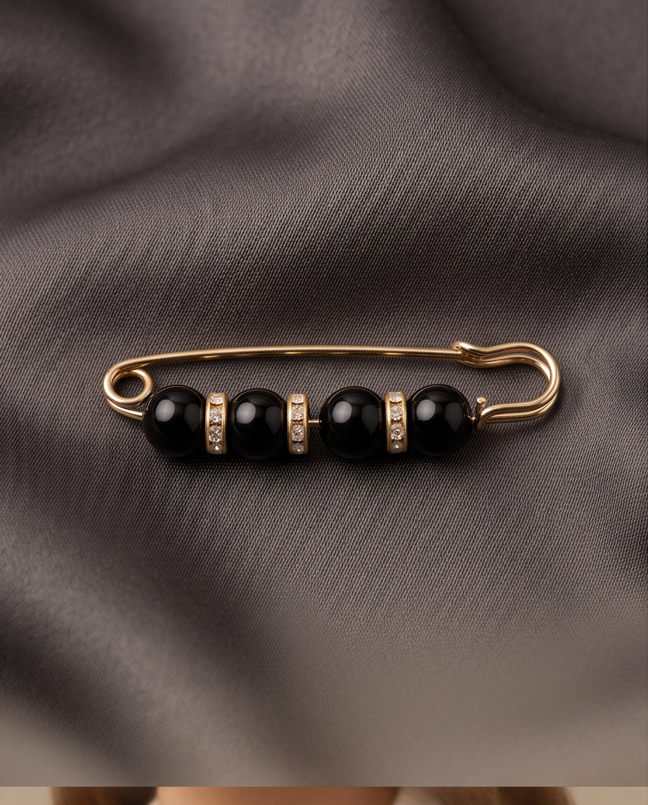 Black Diamond Brooch