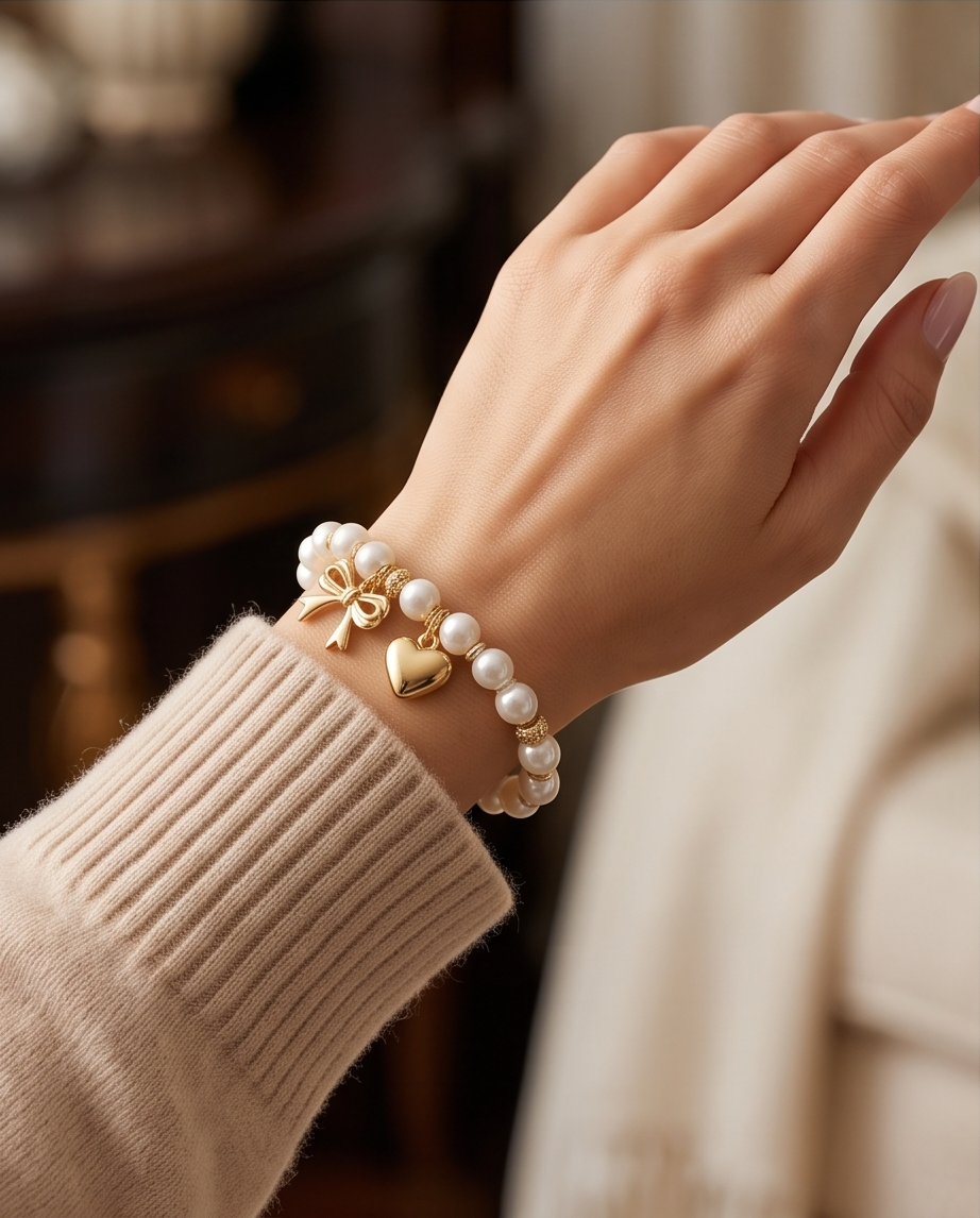 Melody Pearl Stretchy Bracelet