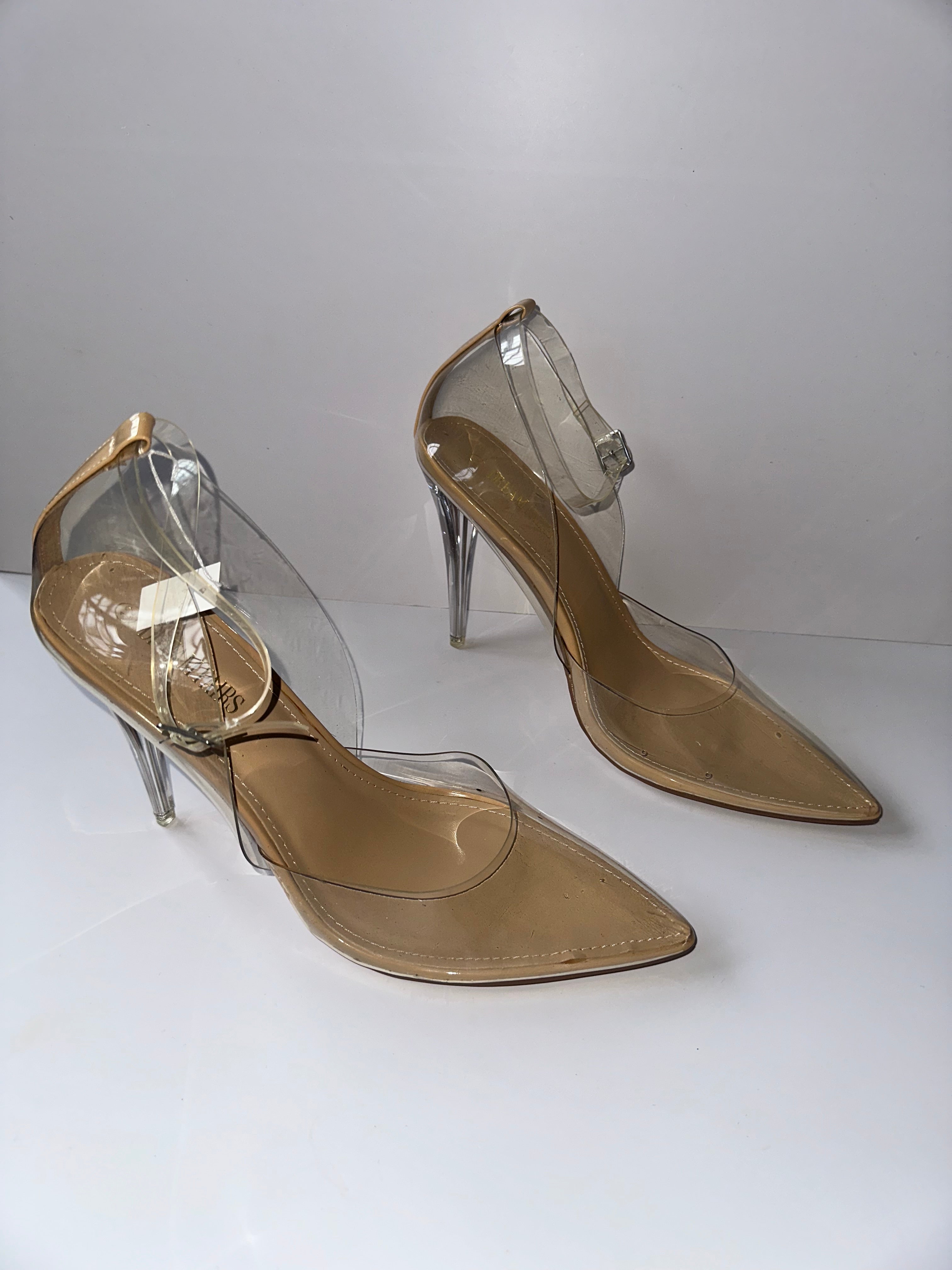 Pointy Toe Clear Heels - 1448