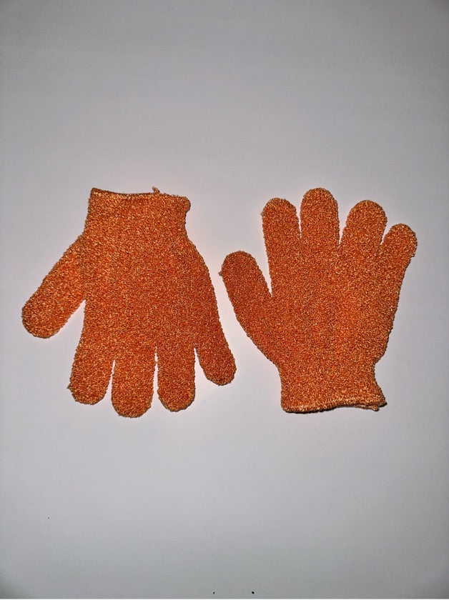 Orange Exfoliating Gloves - 1647