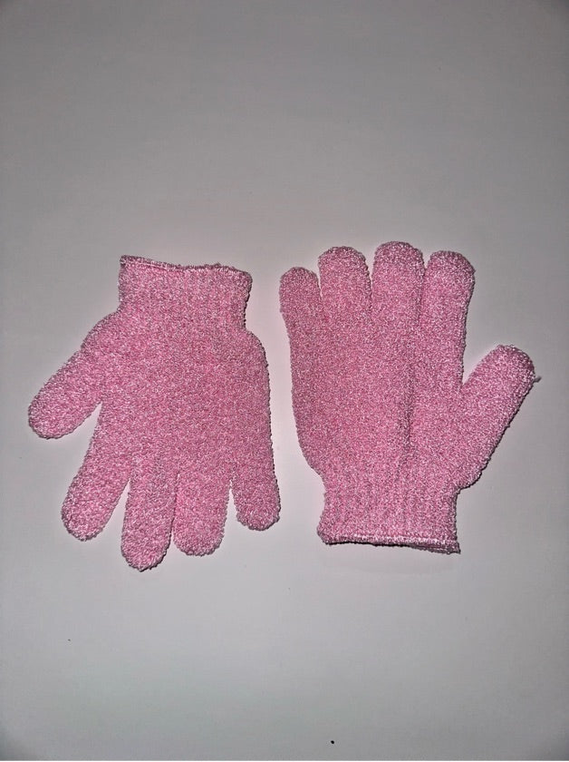 Pink Exfoliating Gloves - 1645