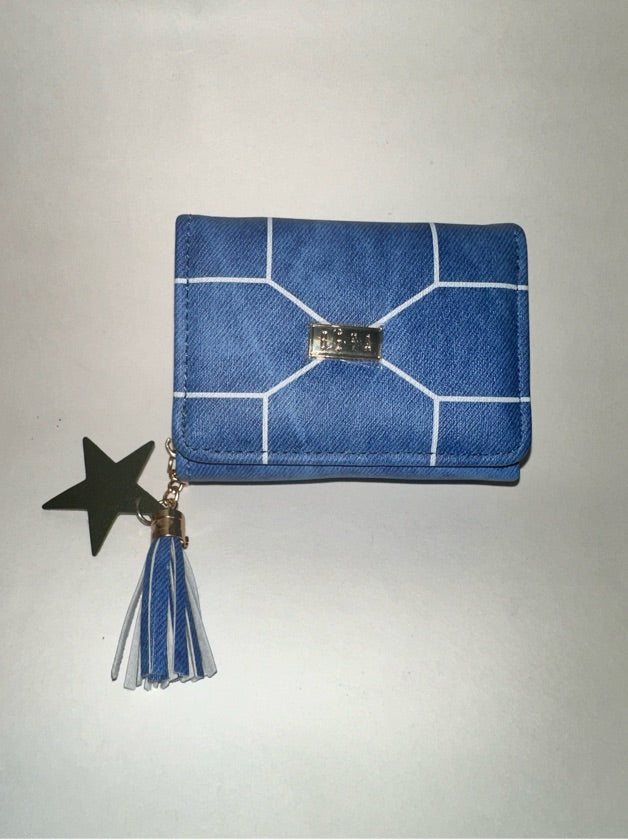 Blue and White Mini Wallet - 1540