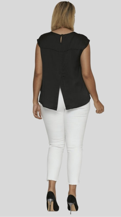 Plus Size Black Dolman Top - 1051