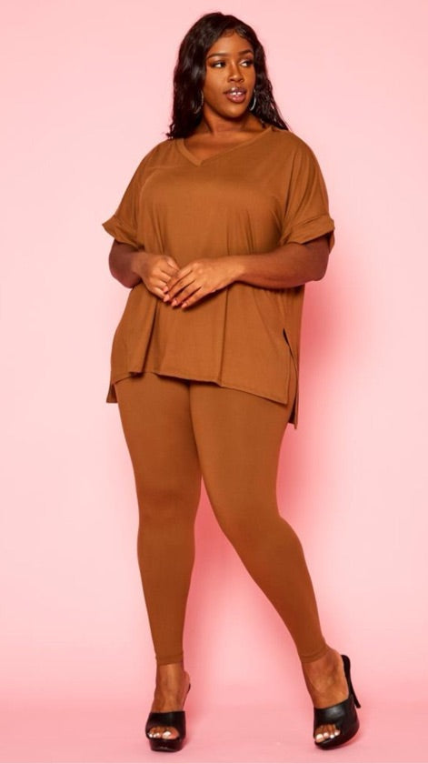 Brown Matching Pant Set - 1122