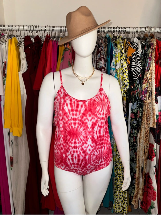 Plus Size Pink Bodysuit - 1416