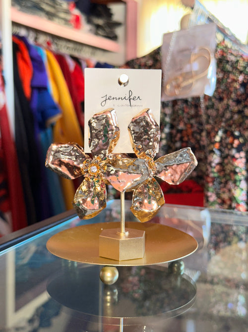 Jennifer Gold Fan Earrings - 205275