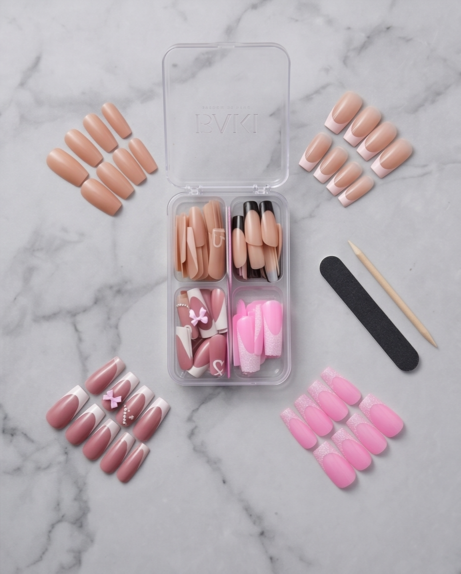 White Nail Art Set