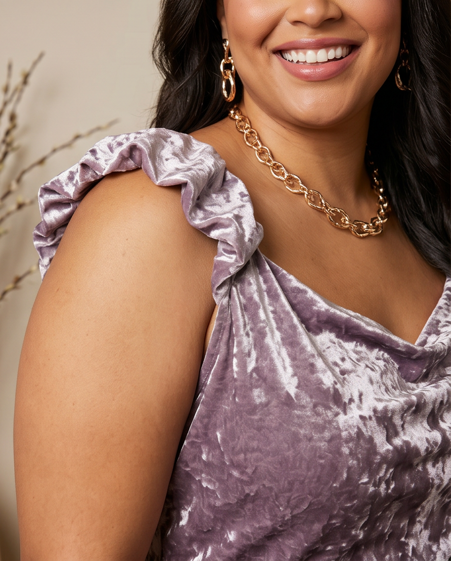 Plus Size Taupe Dress