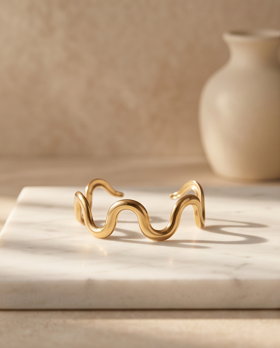 Swirl Gold Bracelet