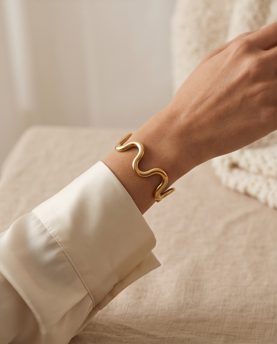Swirl Gold Bracelet