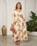 Yellow Floral Maxi Dress