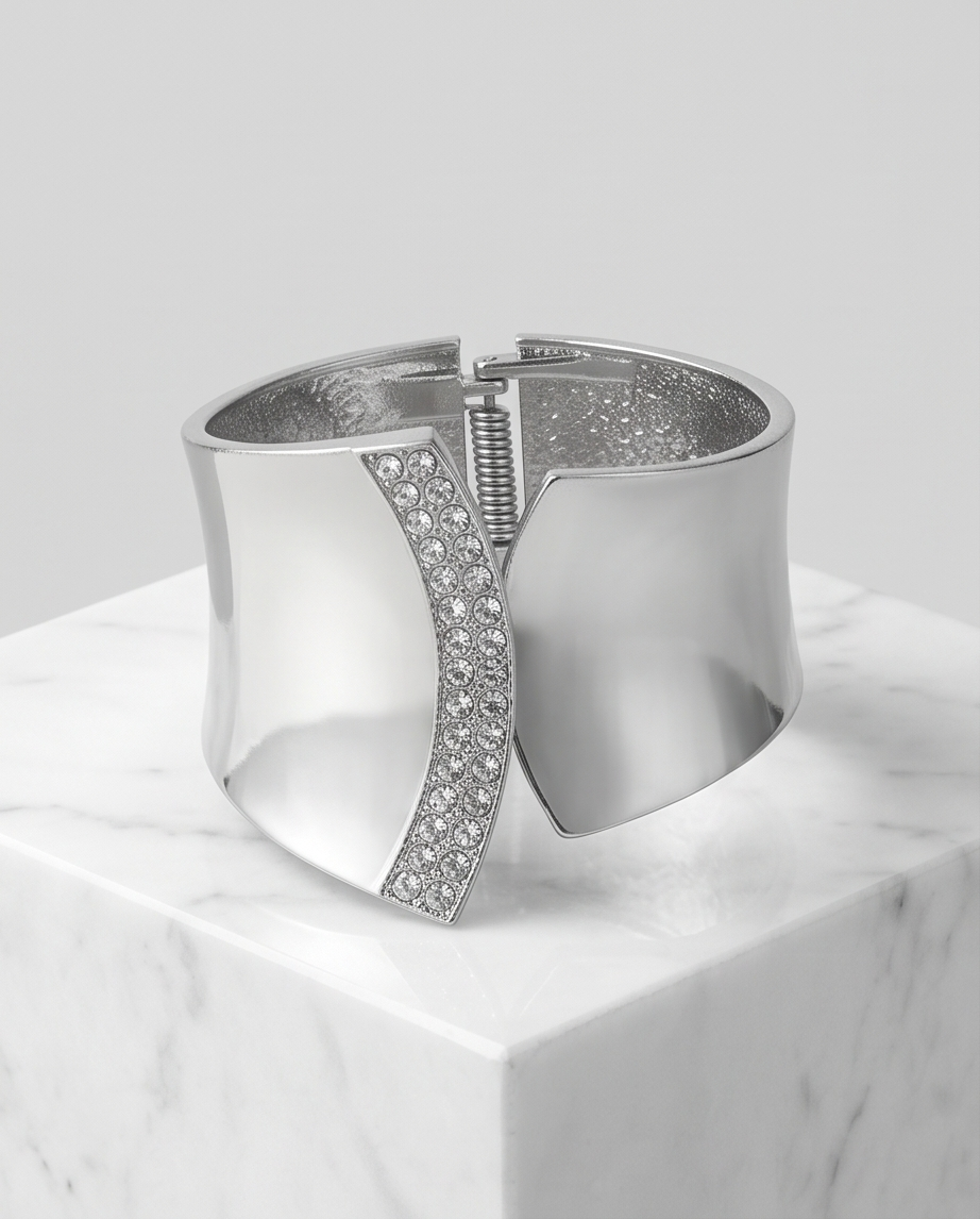 Silver Accent Diamond Bracelet